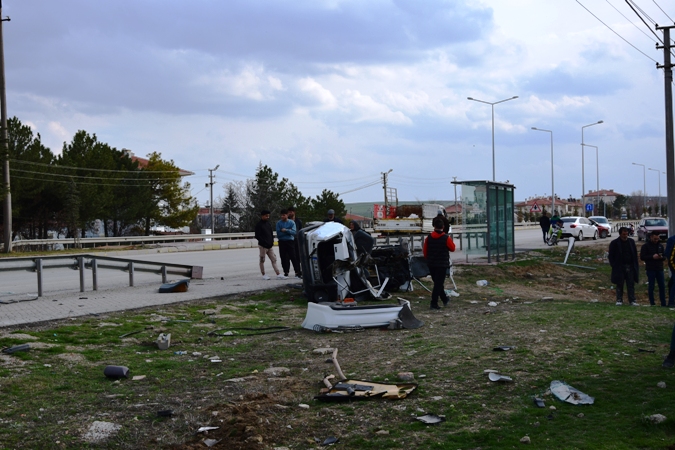 Kulu’da trafik kazası:  1 ölü 1 yaralı