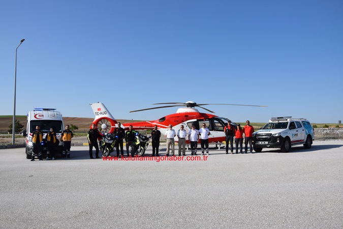 Sağlık Bakanlığı Kulu Makasında helikopterli bayram tedbiri aldı