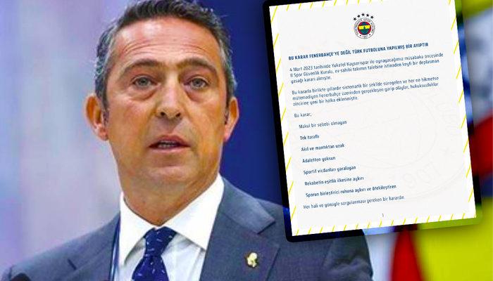 Fenerbahçe'den Kayserispor maçına Sarı-Lacivertli taraftarların alınmama kararı sonrası çok sert açıklama! 